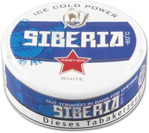 Siberia 80° Snus Blue White Ice Cold Power Chewing Bags Siberia 80° Snus Blue White Ice Cold Power Chewing Bags