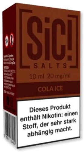 SiC! Salts Nikotinsalz Liquid Cola Ice 10ml 20mg/ml