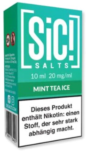SiC! Salts Nikotinsalz Liquid Mint Tea Ice 10ml 20mg/ml