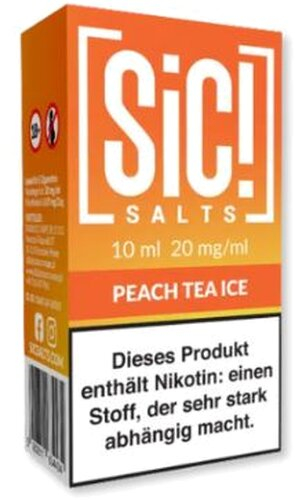 SiC! Salts Nikotinsalz Liquid Peach Tea Ice 10ml 20mg/ml