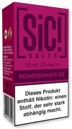 SiC! Salts Nikotinsalz Liquid Pomegranate Ice 10ml 20mg/ml