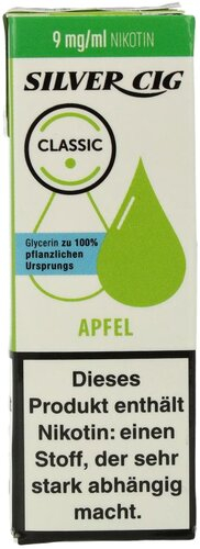 Silver Cig Liquid Classic Apfel 9mg