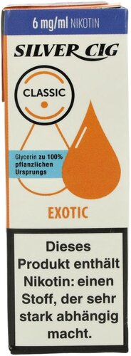 Silver Cig Liquid Classic Exotic 6mg Silver Cig Liquid Classic Exotic 6mg