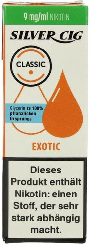 Silver Cig Liquid Classic Exotic 9mg