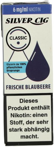 Silver Cig Liquid Classic Frische Blaubeere 6mg