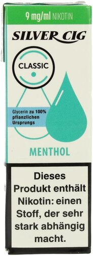 Silver Cig Liquid Classic Menthol 9mg