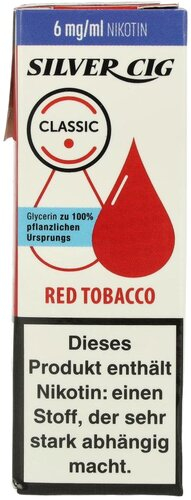 Silver Cig Liquid Classic Red Tobacco 6mg Silver Cig Liquid Classic Red Tobacco 6mg