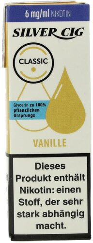 Silver Cig Liquid Classic Vanille 6mg