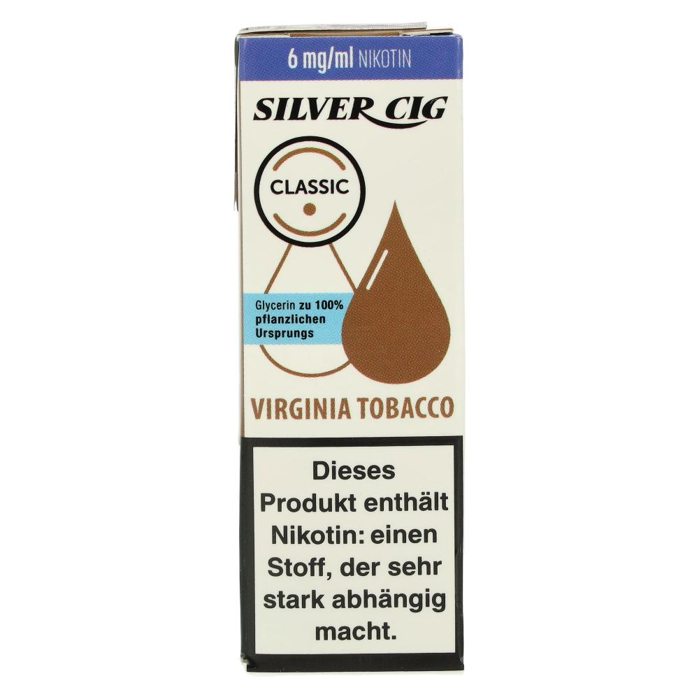 Silver Cig Liquid Classic Virginia Tobacco 6mg Silver Cig Liquid Classic Virginia Tobacco 6mg