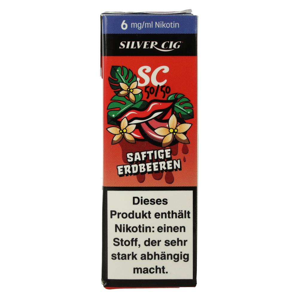 Silver Cig Liquid SC 50/50 Saftige Erdbeeren 6mg Silver Cig Liquid SC 50/50 Saftige Erdbeeren 6mg