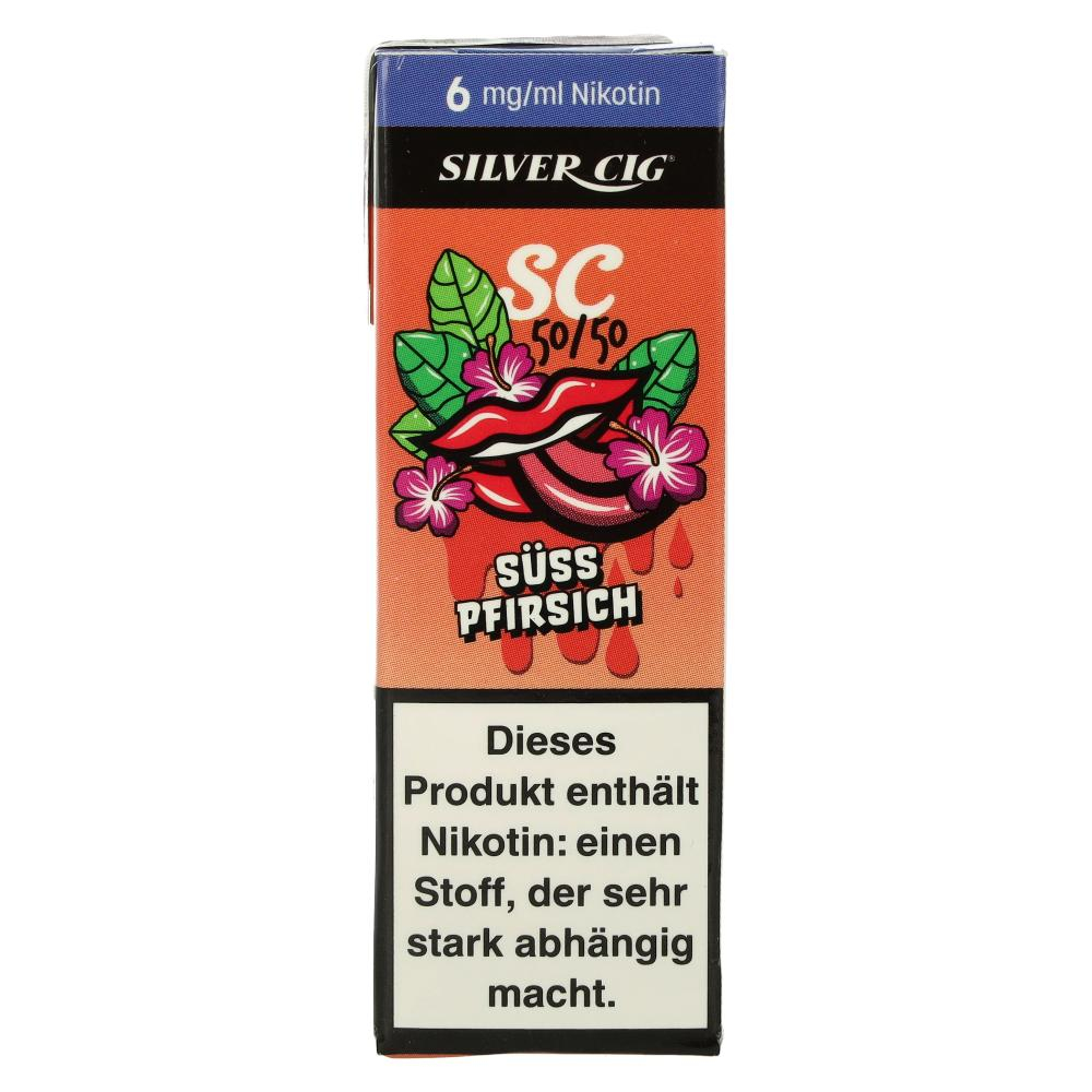 Silver Cig Liquid SC 70/30 Süss Pfirsich 6mg Silver Cig Liquid SC 70/30 Süss Pfirsich 6mg