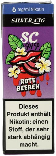 Silver Cig Liquid SC 50/50 Rote Beeren 6mg Silver Cig Liquid SC 50/50 Rote Beeren 6mg