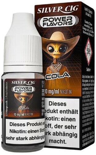 Silver Cig Power Flavors Cola Liquid 10mg