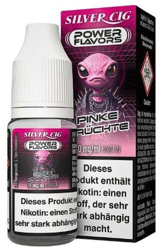 Silver Cig Power Flavors Pinke Früchte Liquid 10mg