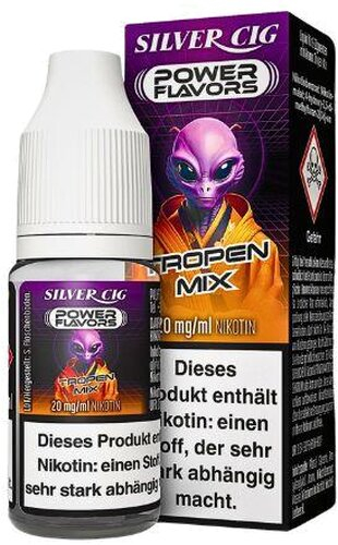 Silver Cig Power Flavors Tropen Mix Liquid 20mg Silver Cig Power Flavors Tropen Mix Liquid 20mg