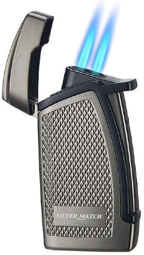 Silver Match Double Jetflame Anthrazit Silver Match Double Jetflame Anthrazit