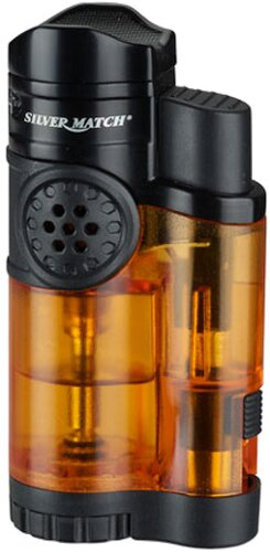 Silver Match Edimbourgh 3 Jetflame Orange Silver Match Edimbourgh 3 Jetflame Orange