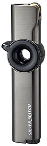 Silver Match Feuerzeug Dublin Reibrad Jet-Flame anthrazit