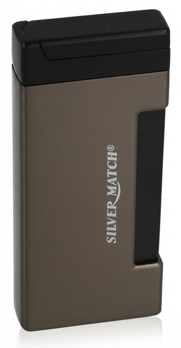Silver Match Feuerzeug Jetflame Berlin Gunmetal
