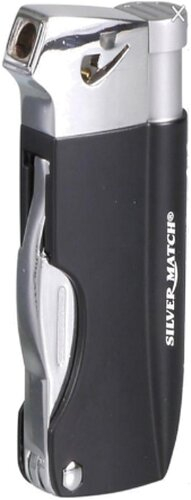 Silver Match Pfeifen-Feuerzeug Piezo Bayswater 3-teilig schwarz Silver Match Pfeifen-Feuerzeug Piezo Bayswater 3-teilig schwarz