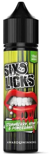 Six Licks Aroma Strawberry, Kiwi & Pomegranate 10ml Six Licks Aroma Strawberry, Kiwi & Pomegranate 10ml