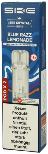 SKE Crystal Plus Prefilled Pod Blue Razz Lemonade 2x2ml 20mg