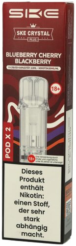 SKE Crystal Plus Prefilled Pod Blueberry Cherry Blackberry 2x2ml 20mg