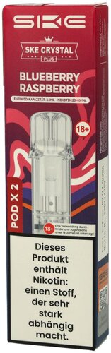 SKE Crystal Plus Prefilled Pod Blueberry Raspberry 2x2ml 20mg