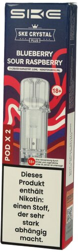 SKE Crystal Plus Prefilled Pod Blueberry Sour Raspberry 2x2ml 20mg