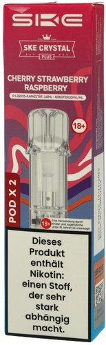 SKE Crystal Plus Prefilled Pod Cherry Strawberry Raspberry 2x2ml 20mg