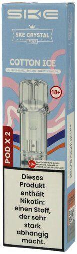 SKE Crystal Plus Prefilled Pod Cotton Ice 2x2ml 20mg