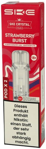 SKE Crystal Plus Prefilled Pod Strawberry Burst 2x2ml 20mg