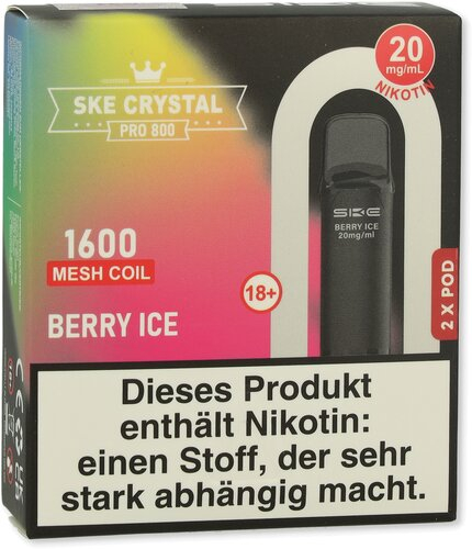 SKE Crystal Pro 800 Pods Berry Ice 2x2ml 20mg