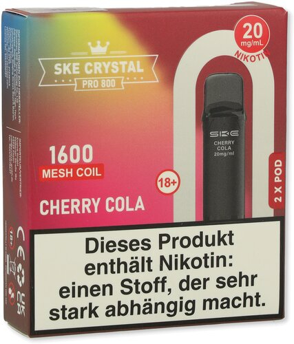 SKE Crystal Pro 800 Pods Cherry Cola 2x2ml 20mg