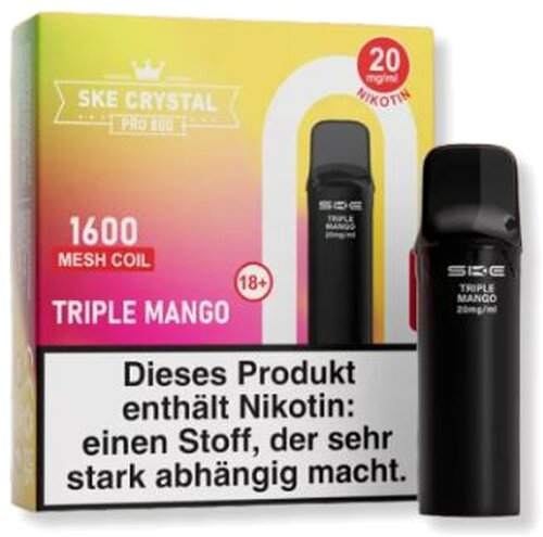 SKE Crystal Pro 800 Pods Triple Mango 2x2ml 20mg