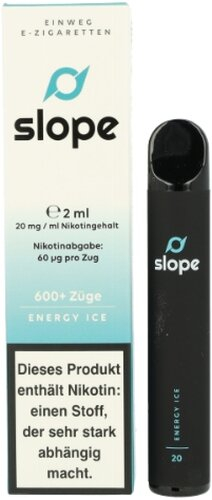 SLOPE Einweg E-Zigarette Energy Ice ca. 600 Züge 20mg