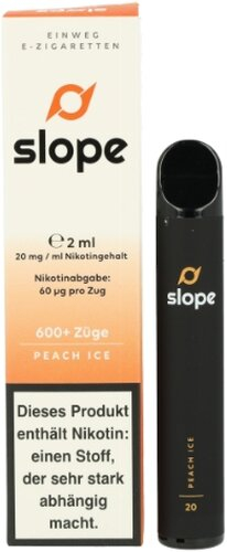 SLOPE Einweg E-Zigarette Peach Ice ca. 600 Züge 20mg