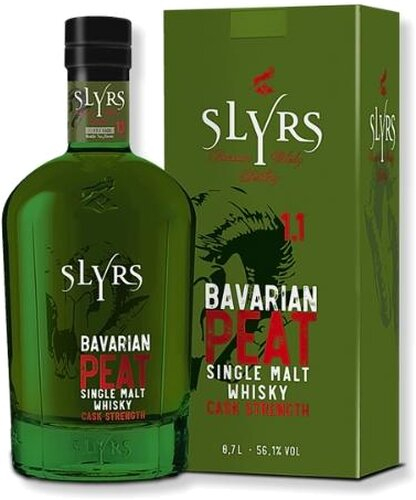SLYRS Bavarian Peat Single Malt Whisky Cask Strength 700ml 56,1% Vol.