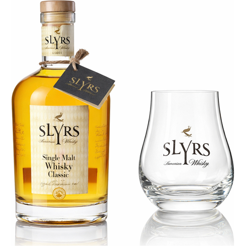 SLYRS Single Malt Classic Set - 700 ml Whisky 43% vol. & Degustationsglas