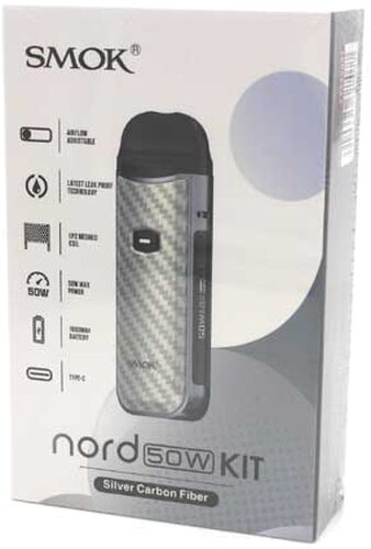 Smok Nord 50w Kit Silver-Carbon E-Zigarette