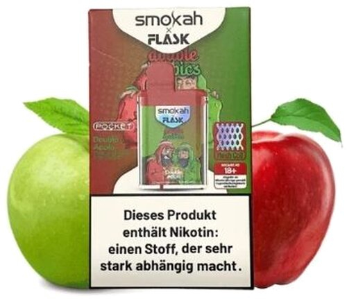 Smokah x Flask Pocket Einweg E-Zigarette Double Ärabics 20mg Smokah x Flask Pocket Einweg E-Zigarette Double Ärabics 20mg