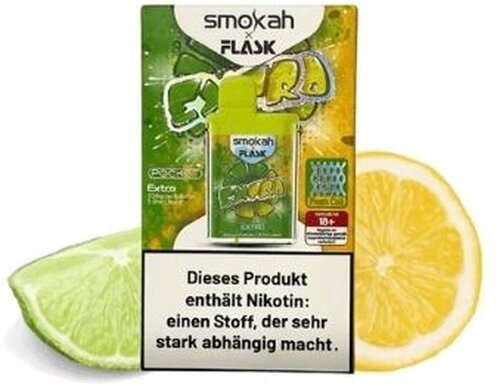 Smokah x Flask Pocket Einweg E-Zigarette Extro 20mg Smokah x Flask Pocket Einweg E-Zigarette Extro 20mg