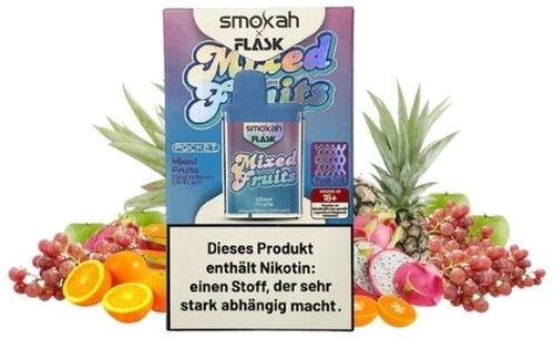 Smokah x Flask Pocket Einweg E-Zigarette Mixed Fruits 20mg