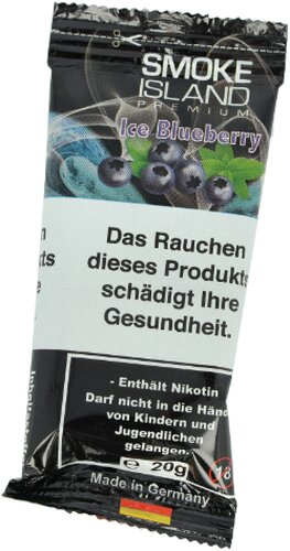 Smoke Island Ice Blueberry Tabakersatz mit Nikotin
