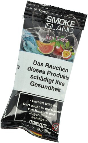 Smoke Island Ice Love Tabakersatz mit Nikotin