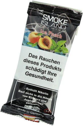 Smoke Island Ice Peach Tabakersatz mit Nikotin