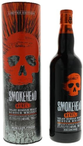 Smokehead Rum Cask Rebel Single Malt Scotch Whisky 46 % Vol. Limited Edition Smokehead Rum Cask Rebel Single Malt Scotch Whisky 46 % Vol. Limited Edition