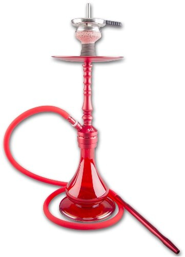 SMOKEME Six Wasserpfeife rot 1 Anschluss 60 cm