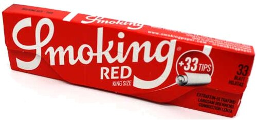 Smoking King Size Red Blatt + Filter Tips