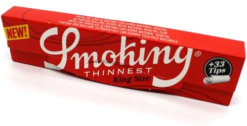 Smoking King Size Thinnest  Blatt + Filter Tips Smoking King Size Thinnest  Blatt + Filter Tips